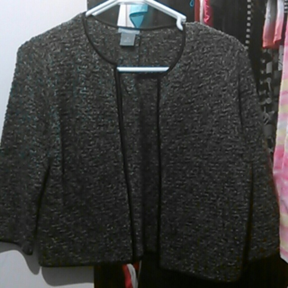 Black knit crop sweater
