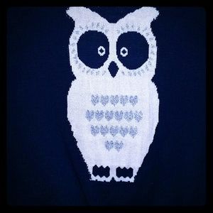 Adorable owl 3/4 sleeve sweater
