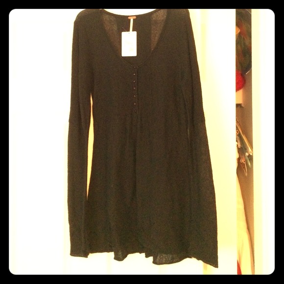 Free People black light wool tunic