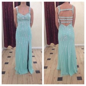 Mint green dress