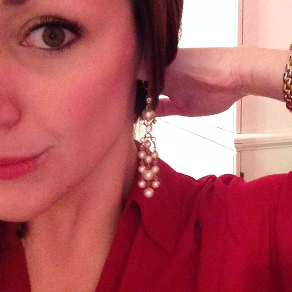 Pearl and diamond earrings. - Picture 2 of 2