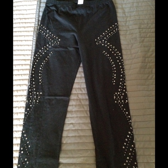 Studded leggings