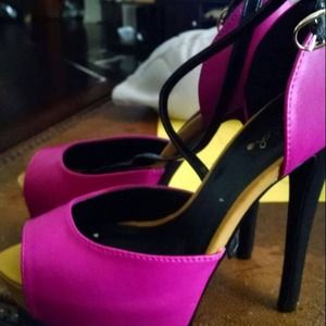Hot pink heels