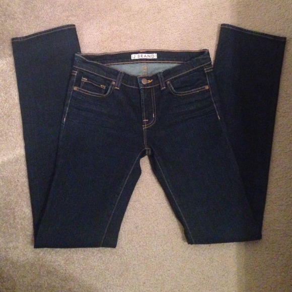 J Brand Low Rise Straight Leg Jeans