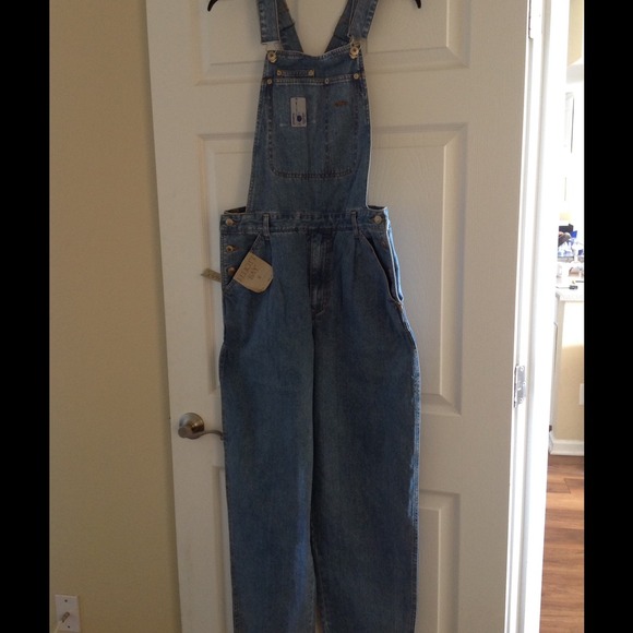 Denim bib overalls