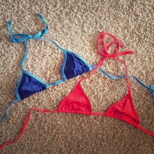 American apparel triangle bikini tops