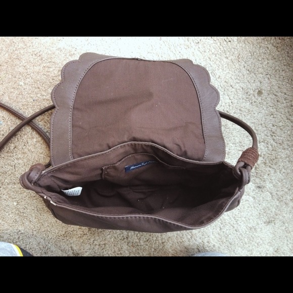 Brown suede cross body purse - Picture 2 of 2