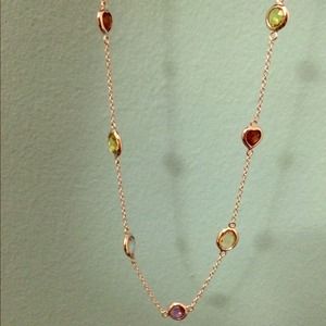 Delicate and colorful crystal necklace