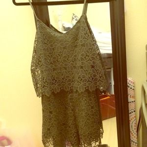 Zara lace Romper worn once! Size xs