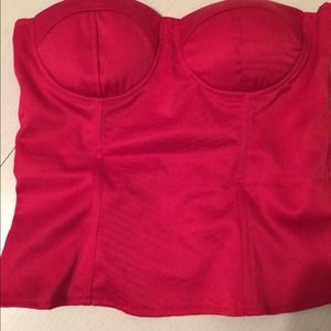 Red Charlotte Russe corset