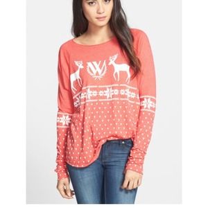 WILDFOX SNOW BABE HOLIDAY TOP
