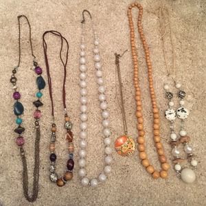 $20 for all 6 necklaces or $5 each