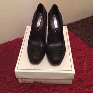 BCBGMaxAzria black all leather heels