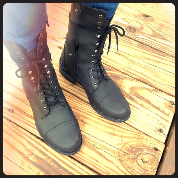 Black Combat Boots