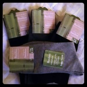 4 pairs Bamboo fiber Antibacterial Mid-calf Socks