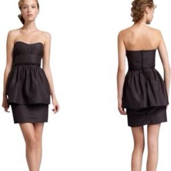 J. Crew Leighton dress in cotton-silk faille. - Picture 1 of 4