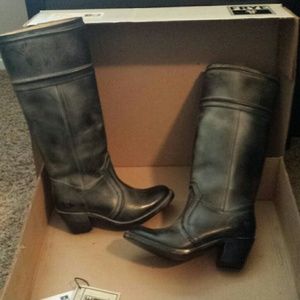 Frye boots, Jane 14L stitch black