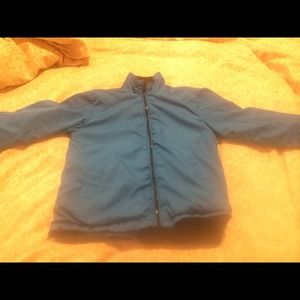 Boys Dark Aqua zip up coat