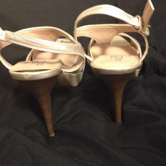 jcpenney Shoes Light Gold Tan Heels Poshmark