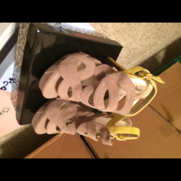 Women's high heel shoes.