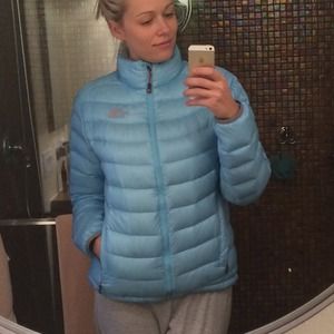 North Face winter light blue jacket size L/G