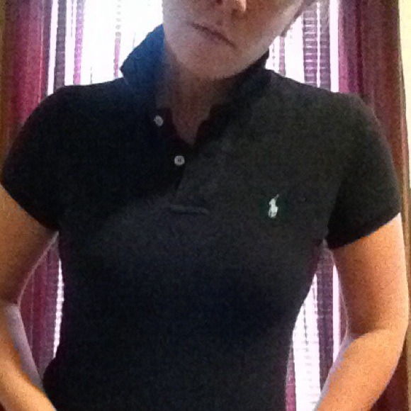 Black Ralph Lauren  skinny polo shirt