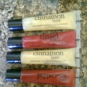 4 philosophy lip glosses