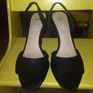 H&M peep toe heels