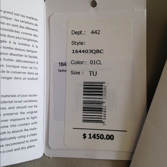 Celine Cabas Vertical Two Tone Leather Tote Bag - Picture 2 of 4