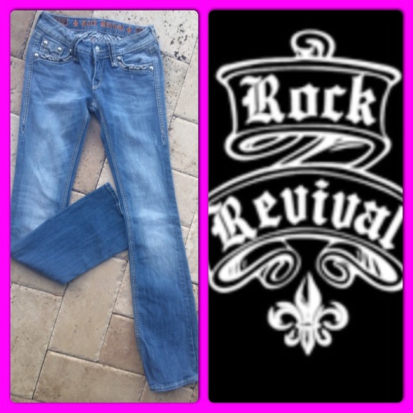 Rock Revival "Abbie Boot" Jeans- 25 x 34💗