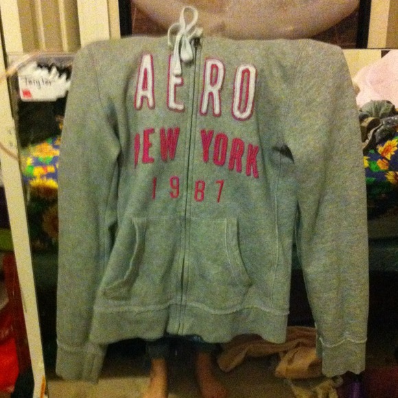 Pink and grey zip up jacket