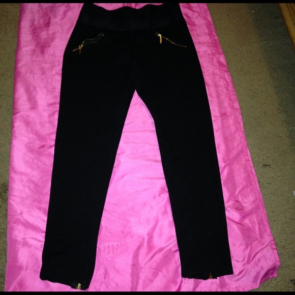 Zipper leggings