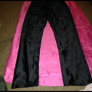 High waisted black pants