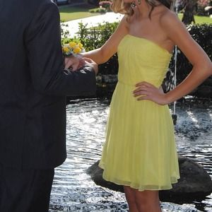 yellow homecoming/prom dress