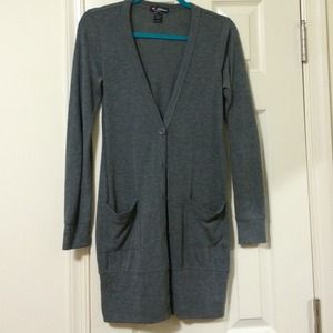 Women's grey cardigan, size medium