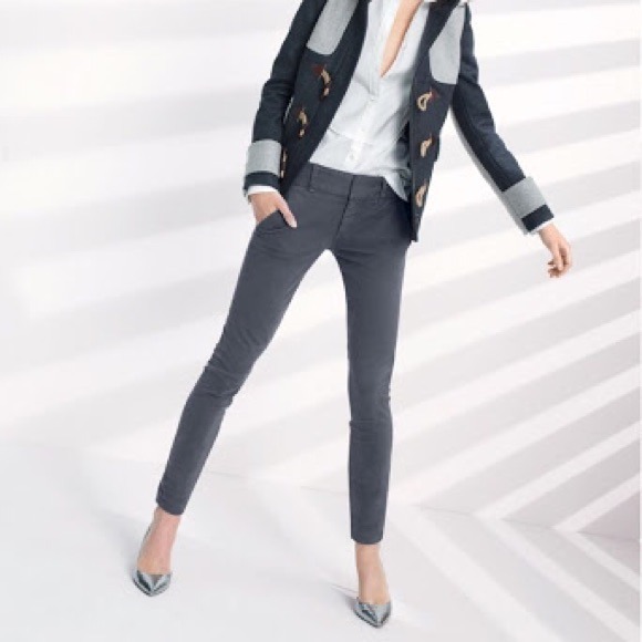 J Crew Andie Chinos Grey