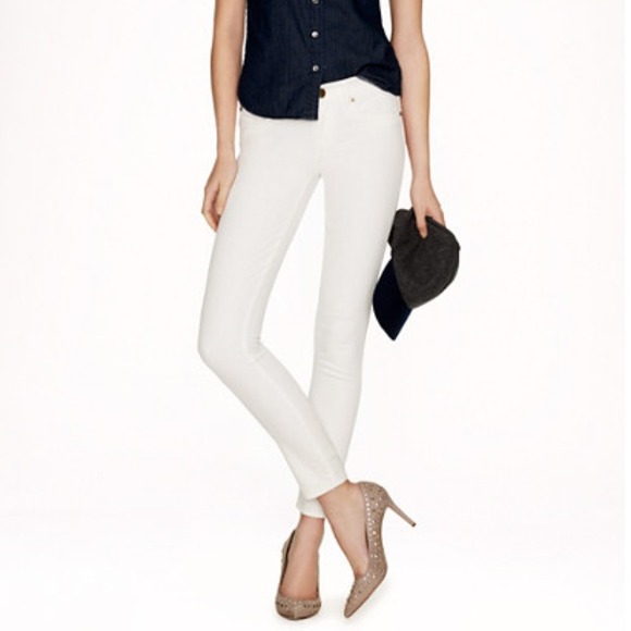 J. Crew White Toothpick Jeans!