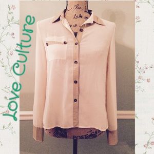 🆕 LOVE CULTURE - BUTTON DOWN BLOUSE