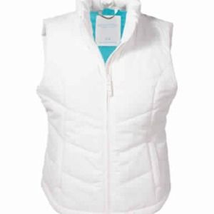 SOLID CHEVRON QUILTED VEST