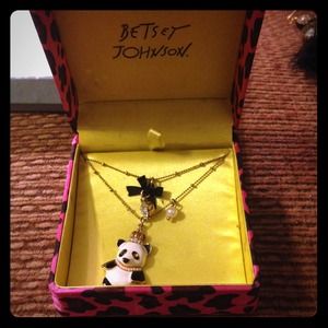 Betsey Johnson Panda Necklace