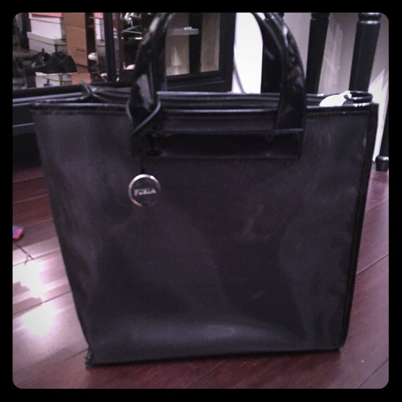 Furla Handbags - FURLA mesh black tote
