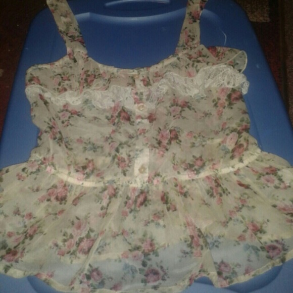 Fringe floral top