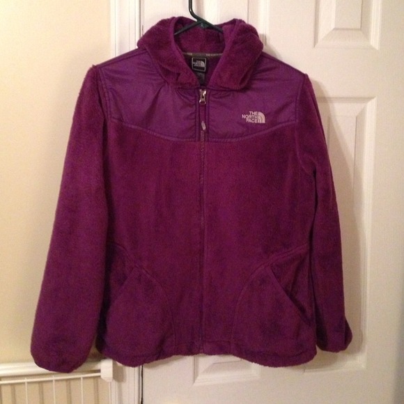 Purple north face with hood