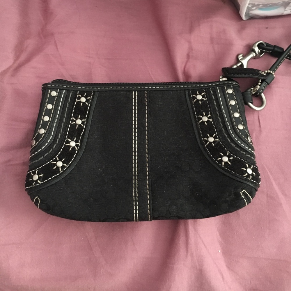 Black Coach wristlet