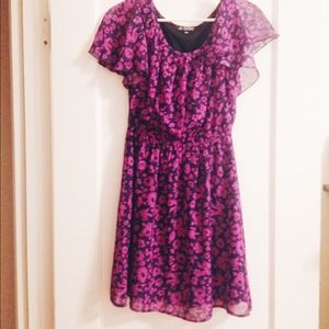 💜💗 Cute pink&purple floral dress 💗💜