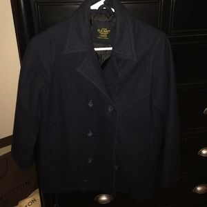 Navy blue boys pea coat