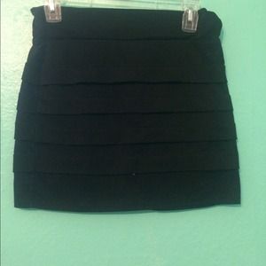 Black tight fitted skirt