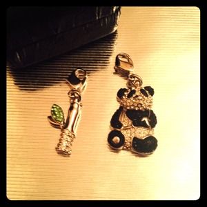 '08Swarovski Panda&Bamboo Limited Edition Charms🐼