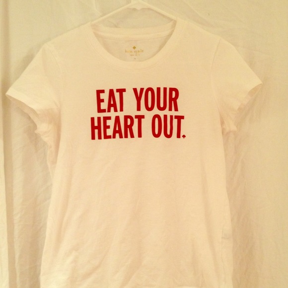 Kate Spade "Eat your heart out " tee