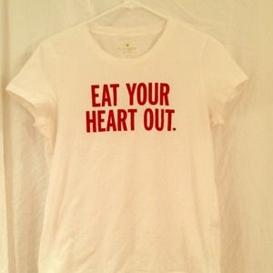 Kate Spade "Eat your heart out " tee